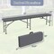 6 Feet Foldable HDPE Bench with Metal Frame and Safety Lock Ideal for Outdoor Activities